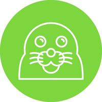 Seal Vector Icon Design