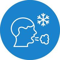 Frosty breath Vector Icon Design