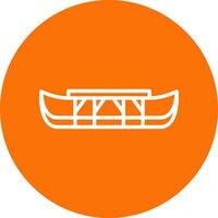 Eskimo kayak Vector Icon Design