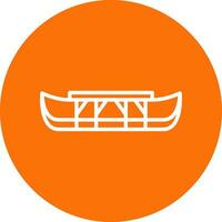 Eskimo kayak Vector Icon Design