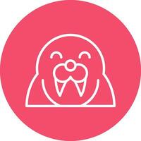 Walrus Vector Icon Design