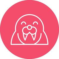 Walrus Vector Icon Design