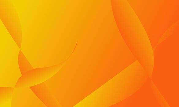 Orange abstract background with beautiful wave shapes dynamic vector