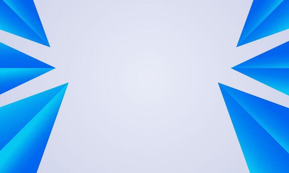 Creative gray abstract background with blue sharp rectangle geometrical vector