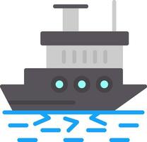 Icebreaker ship in action Vector Icon Design