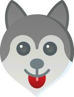 Husky Vector Icon Design