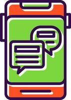 Online Chat Vector Icon Design