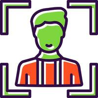 Face Scan Vector Icon Design