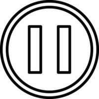 Pause Vector Icon Design