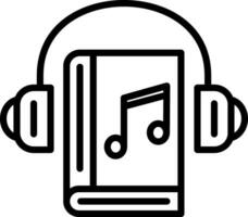 audio libro vector icono diseño