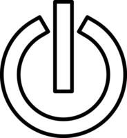 Power Button Vector Icon Design