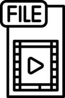 Video FIle Vector Icon Design