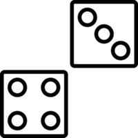 Dice Vector Icon Design