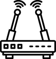 Wifi Router Vector Icon Design