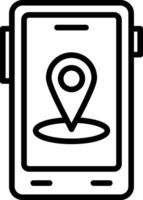 diseño de icono de vector de navegación gps