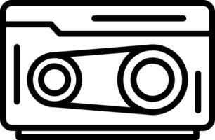 Cassette Vector Icon Design