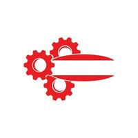 Gear logo vector illustration abstract design