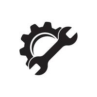 Gear logo vector illustration abstract design