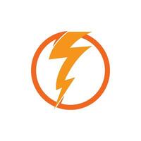 Flash thunderbolt Template vector icon illustration