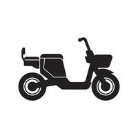 eléctrico bicicleta logo icono, sencillo diseño vector ilustración