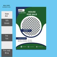 Real estate flyer design free download template vector
