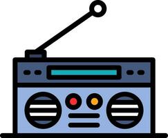 diseño de icono de vector de radio