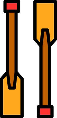 Paddles Vector Icon Design