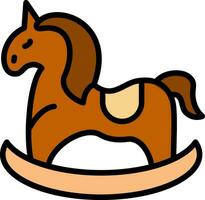 caballo juguete vector icono diseño