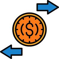 Exchange Rate Vector Icon Design