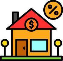 Home Loan Vector Icon Design