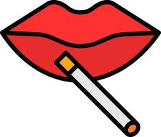 Lips Vector Icon Design