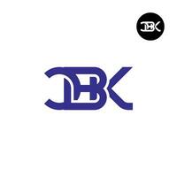 Letter CBK Monogram Logo Design vector