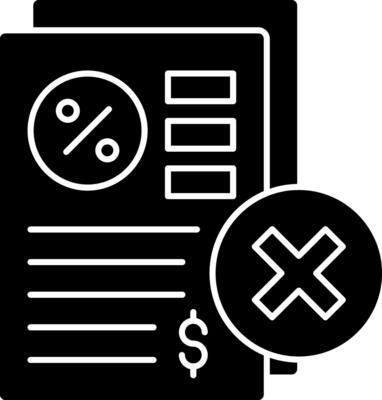 Rejected Vector Icon Design