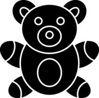 diseño de icono de vector de oso de peluche