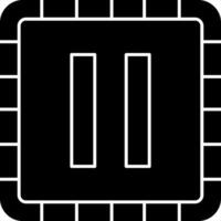 Stop Button Vector Icon Design