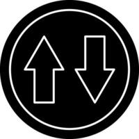 Up and Down Arrow Vector Icon Design