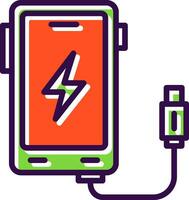 Wireless Charger Vector Icon Design