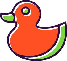 Rubber Duck Vector Icon Design