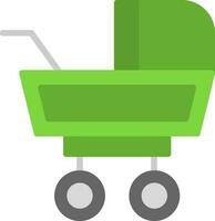 Baby Buggy Vector Icon Design