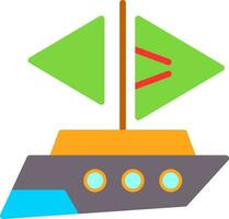 Yatch Vector Icon Design