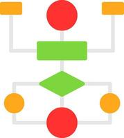Flow Chart Vector Icon Design
