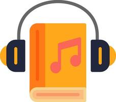 Audio Book Vector Icon Design