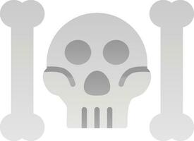 Skull And Bones Vector Icon Design