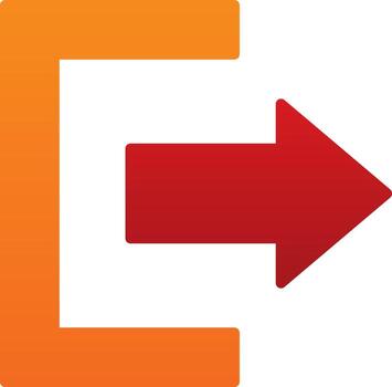 diseño de icono de vector de salida