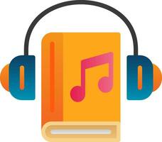 Audio Book Vector Icon Design