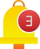 Notification Bell Vector Icon Design