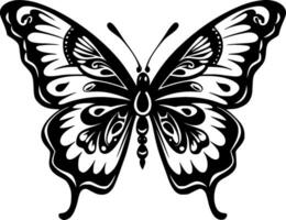 Butterfly, Minimalist and Simple Silhouette - Vector illustration