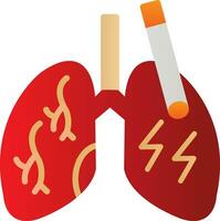 diseño de icono de vector de pulmones