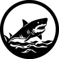 Shark - Minimalist and Flat Logo - Vector illustration