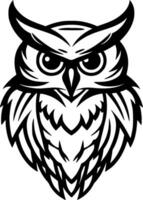 Owl - Minimalist and Flat Logo - Vector illustration